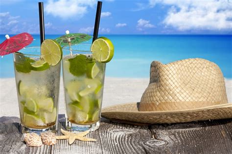 Mojito Beach Cocktail Summer Shells Sea Lime Hd Wallpaper Peakpx