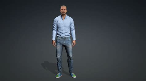 Hans Realistic Human 3d Model Animated Rigged Cgtrader