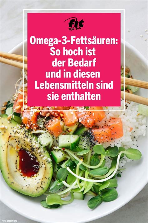 Omega 3 Fettsäuren Wirkung Bedarf Lebensmittel Ernährung Gesunde