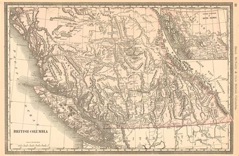 McNally's 1891 Map of British Columbia by Rand McNally & Co.: (1891