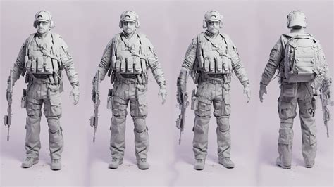 Tactical suit（Marvelous Designer ） — polycount