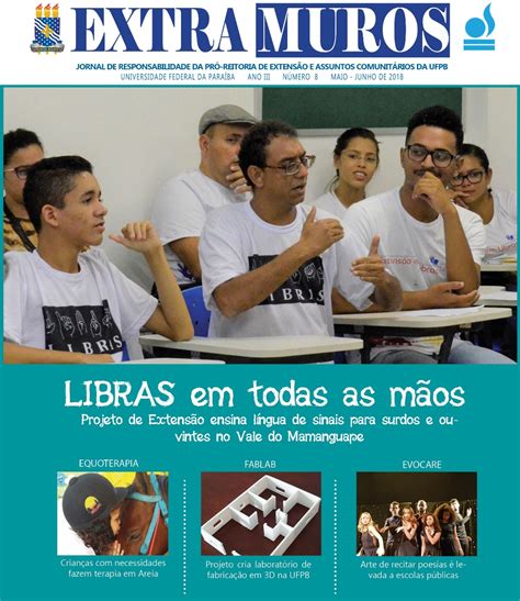 Capa 8 Edição UNIVERSIDADE FEDERAL DA PARAÍBA UFPB PRÓ REITORIA DE