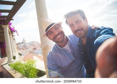Selfie Gay Couple Romantic Vacation Images Stock Photos D Objects Vectors Shutterstock