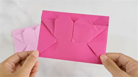 How To Make Origami Heart Envelope Diy Paper Heart Shape Note For