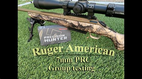 Ruger American In Mm Prc Group Testing Hornady Precision Hunter Youtube