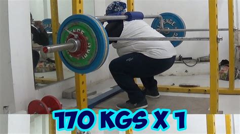 Diipen SSB Squats 170 Kgs YouTube