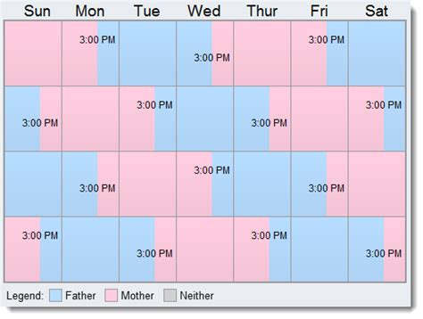 50 50 Custody Visitation Schedules Most Common Examples Artofit