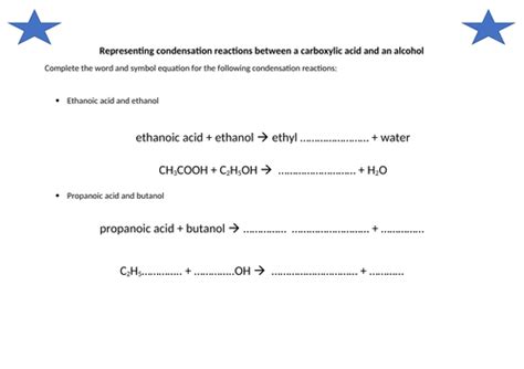 Condensation polymers | Teaching Resources