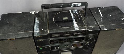 Sony Cfd 454 Am Fm Cassette Cd Player Detachable Speaker Boombox Ebay