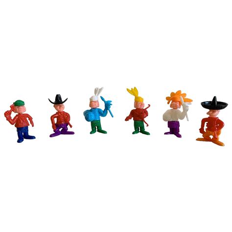 Mini Brinquedo Índio Apache e Cowboy Velho Oeste