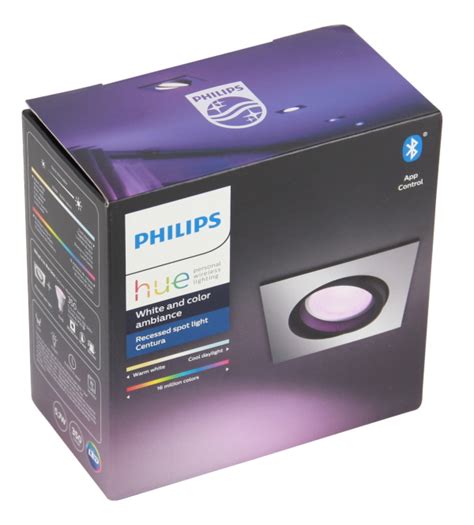 Philips Hue White And Color Ambiance Einbauspot Eckig Aluminium