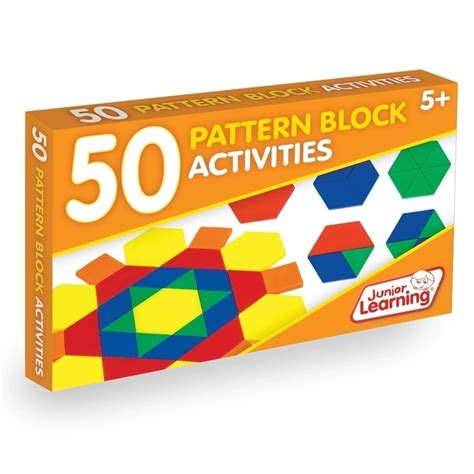 50 Pattern Block Activity Cards Junior Learning Jl329 Educational