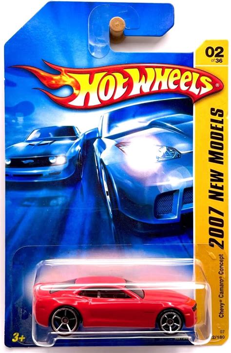 CAMARO CONCEPT Hot Wheels 2007 New Models 2 Chevy Camaro Concept Bright Red 02 36 1 64