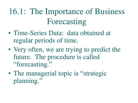 Ppt Chapter 16 Time Series Analysis Powerpoint Presentation Free