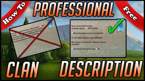 How To Make A Professional Clan Description Free Clash Of Clans Youtube