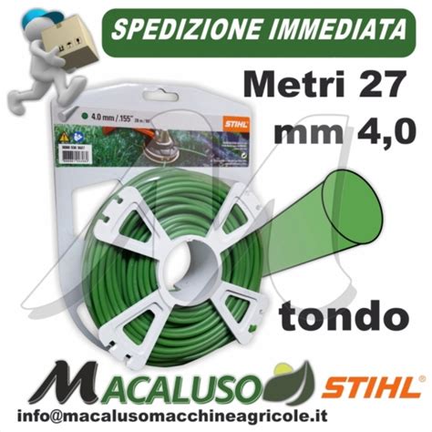 Filo Nylon Stihl Tondo Da Mm X Mt Decespugliatore