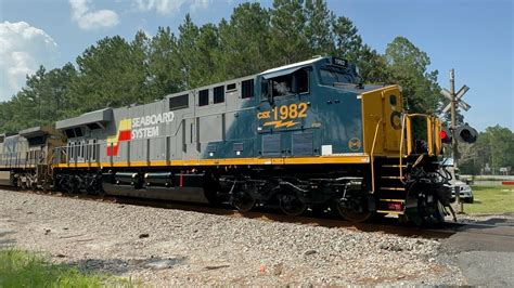 Hd Csx Seaboard Heritage Leading M At Waycross Ga