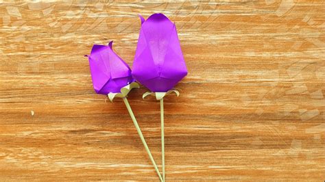 How To Make A Origami Tulip Flower Easy Paper Ideas Diy Tulip