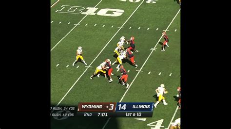 Devon Witherspoon With The Interception Vs Wyoming Big Ten Football Youtube