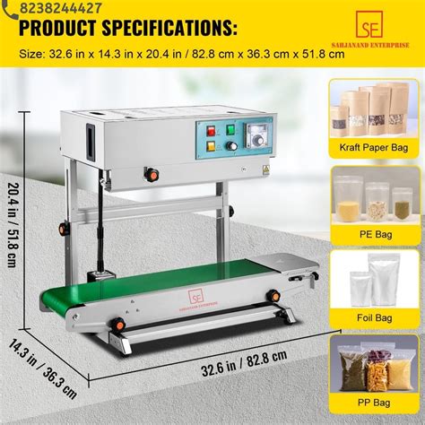 Automatic Ms Nitrogen Flushing Vertical Continuous Band Sealing Machine