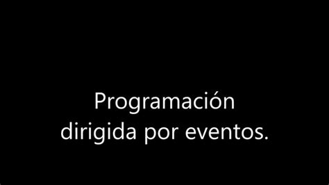 Programación Dirigida Por Eventos Youtube