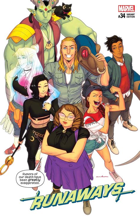 Runaways Vol 5 34 Cover B Variant Kris Anka Cover