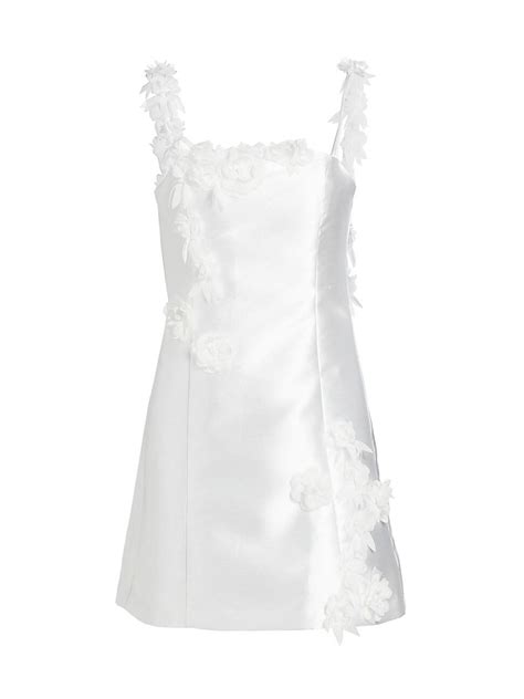 Elliatt Stevie Flower Appliqu Minidress In White Lyst