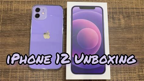 Iphone 12 Unboxing Accessories Iphone 12 开箱 ｜purple 💜 256gb Youtube