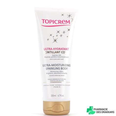 Topicrem Lait Corps Ultra Hydratant Scintillant Peaux S Ches Et Sensibles