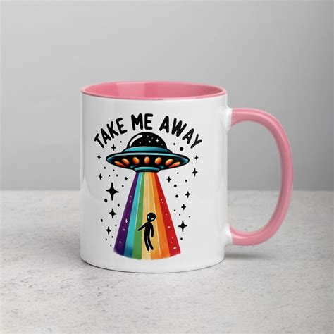 Lgbtq Funny Alien Design Ceramic Coffee Mug Gay Pride Ts Rainbow