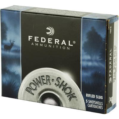 Federal Shotshells Power Shok Rifled Slug 10 Gauge 3 5in 1 3 4oz