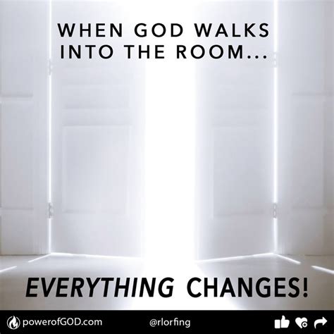 When God Walks Into The Room EVERYTHING CHANGES PowerOfGodDaily