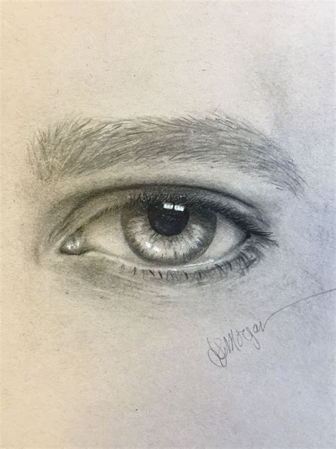 Realistic masculine eye study by Jennifer Morgan | Eye drawing, Realistic eye drawing, Realistic eye