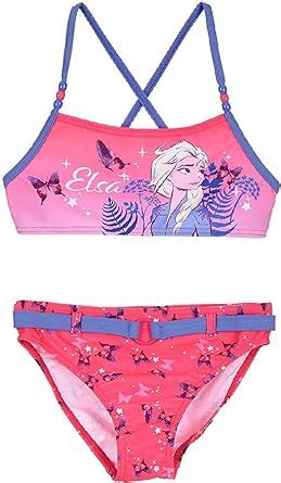 Eiskönigin Frozen Mädchen Bikini Bademode Anna und ELSA Pink Größe Amazon de Fashion