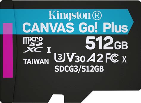 Карта памяти Kingston MicroSDXC 512GB Canvas Go! Plus Class 10 UHS-I U3 ...