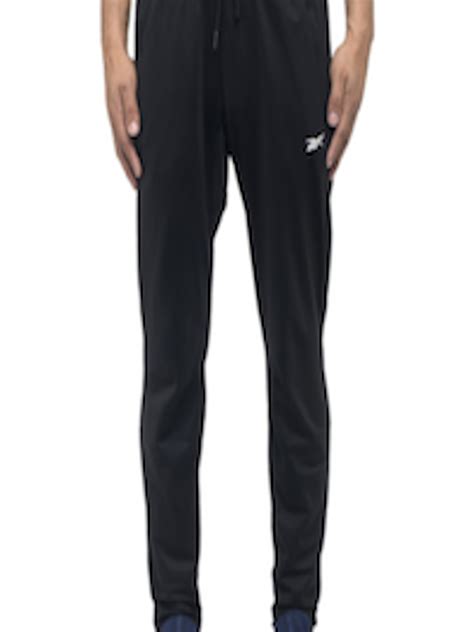 Buy Reebok Men Black Solid Training Wor Knit Track Pants Track Pants For Men 11671654 Myntra