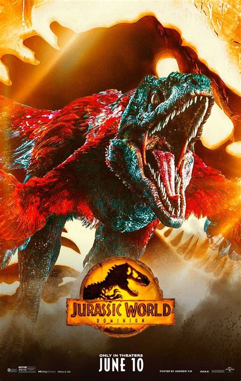 Jurassic World Dominon Poster Pyroraptor Dinosaurios Jurassic World Clase De Dinosaurio