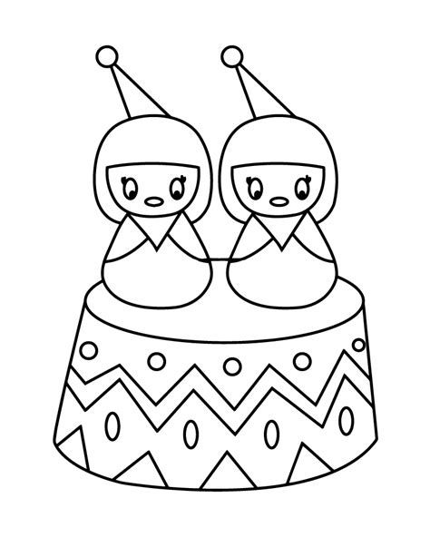 Circus Umbrella Coloring Page - Free Printable Coloring Pages for Kids