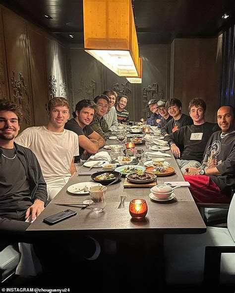 Formula 1 Drivers Enjoy Meal Together At Same Restaurant As Last Year