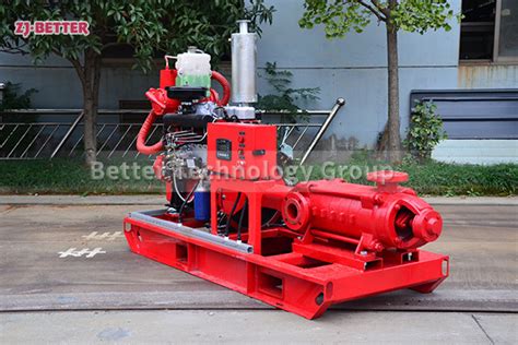 Diesel Engine Multistage Fire Pump Set Has A Wide Range Of Performance