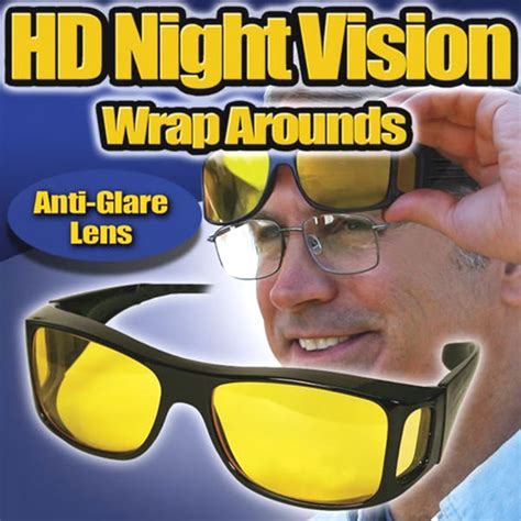 Hd Night Vision Wrap Around Glasses As Seen On Tv Anti Glare Polarized Tvtime Direct