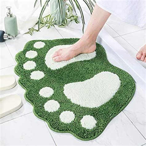 Amazon TRUEDAYS Colorful Boho Bath Mat Half Round Water Absorbent