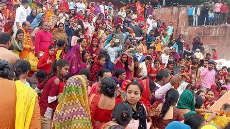 Maghi Purnima Crowd Of Devotees Gathered To Take Bath In River Ganga