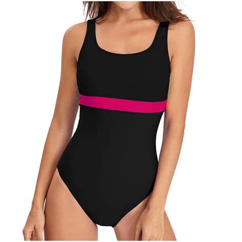 Maillot de bain une pièce pour femme avec bretelles micro élastiques et maillot de bain bikini