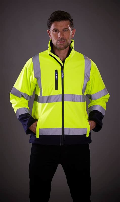 Embroidered Softshell Hi Vis Jacketfree Delivery