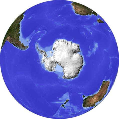 World Map Shaded Relief Centered On Africa Stock Illustration