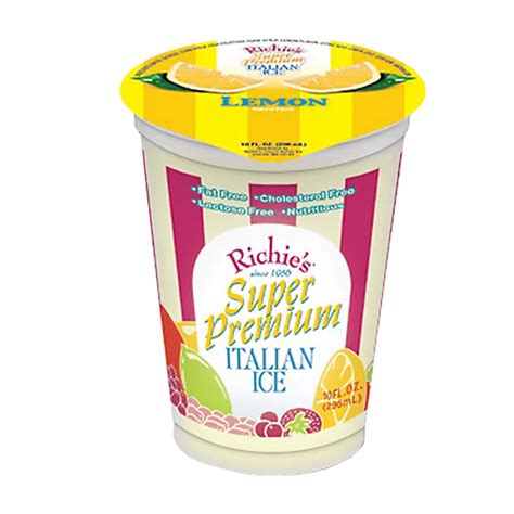 Richies Italian Slush Lemon Cool Cow Ice Cream