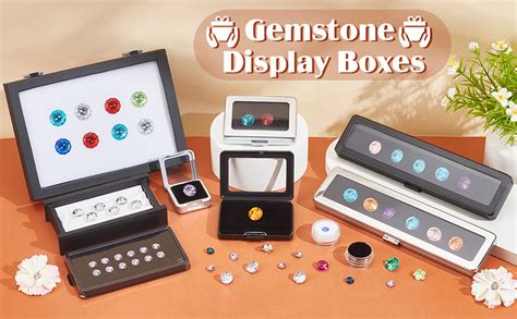 Ph Pandahall Gem Display Case Diamond Gemstone Storage Box Small