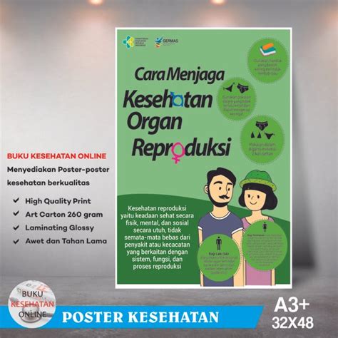 Jual Poster Kesehatan Cara Menjaga Kesehatan Organ Reproduksi