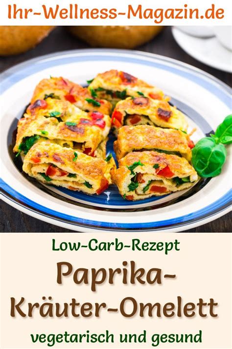 Low Carb Paprika Kr Uter Omelett Gesundes Vegetarisches Hauptgericht